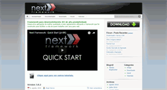 Desktop Screenshot of nextframework.org